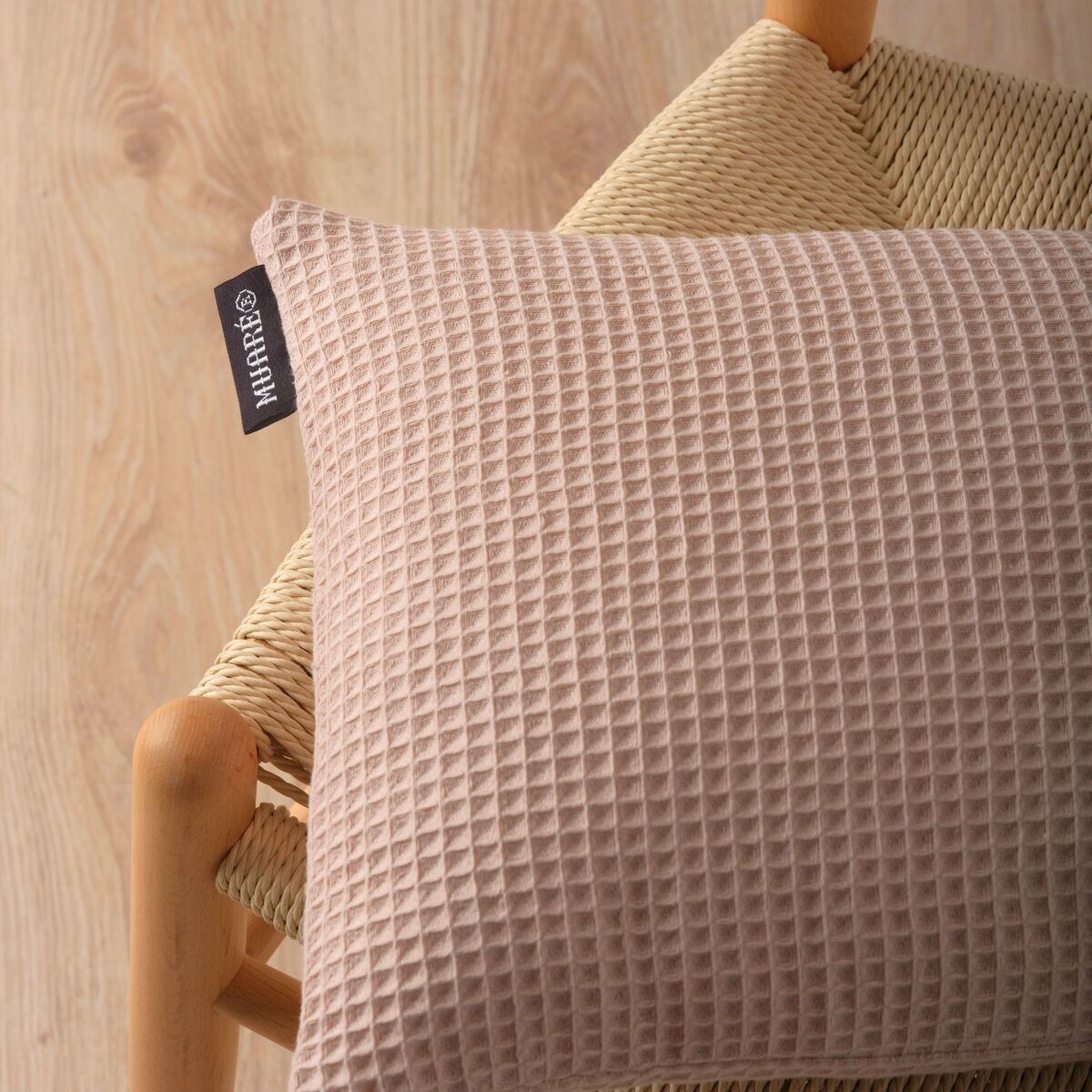 Pudebetræk Belum Waffle Pink 30 x 50 cm